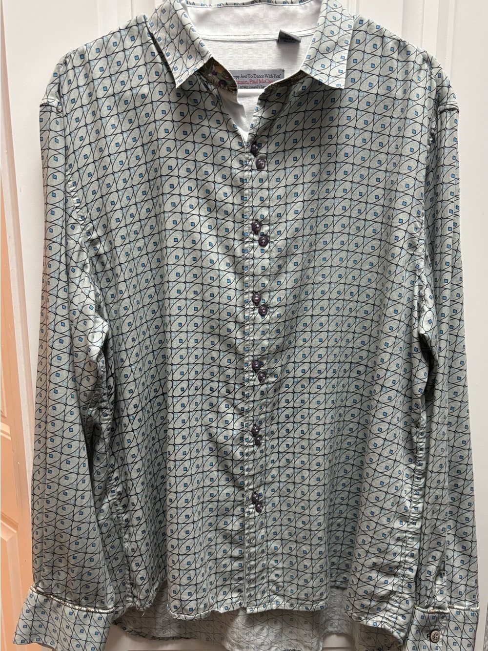 “Happy to Just Dance with you” John Lennon, Paul McCartney Button-Down Shirt